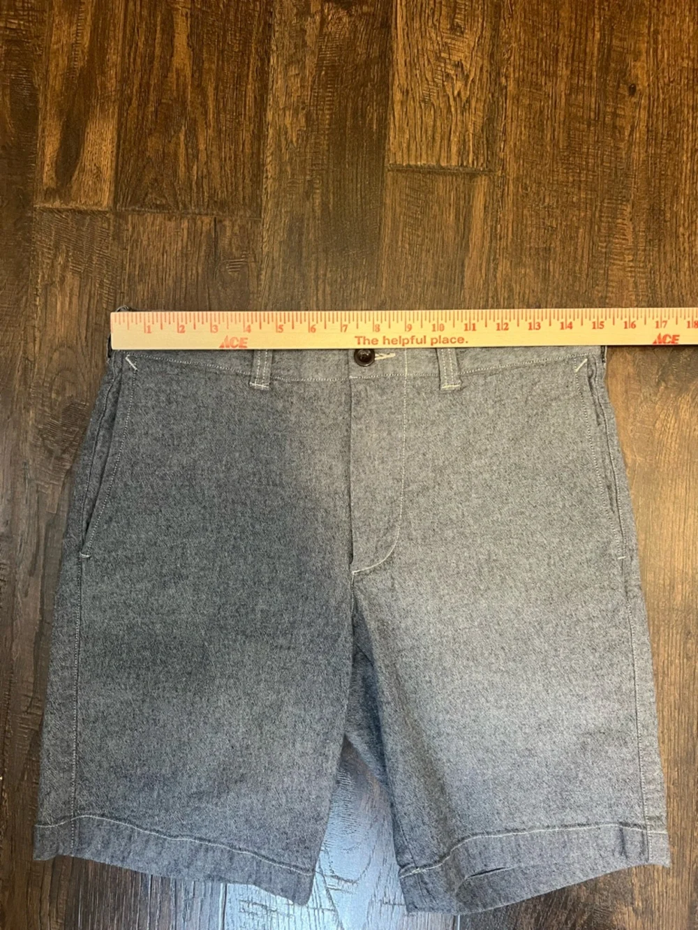 J. Crew Men's Stretch Flat-Front Shorts Size 31 Color Blue